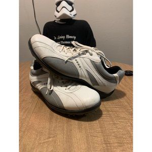 ECCO Mens GORE TEX Golf Shoes White Gray EU 43 US 9.5 UK 9.5 39404